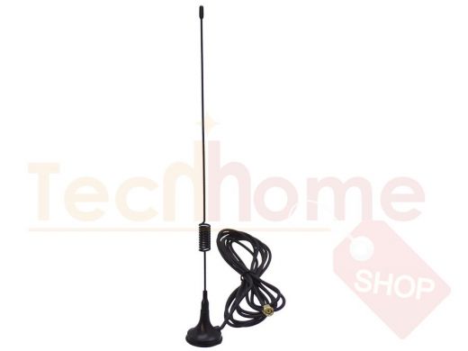 Антенна GSM-JCXP 824-1990МГц на магните (к.у. 3,5Дб, L=290мм, SMA, кабель RG174 -3м) 82004
