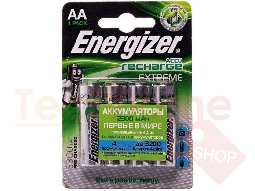 Аккумулятор AA 2300 mAh 1,2В Energizer Extreme BL-4 (цена за 1 элемент)