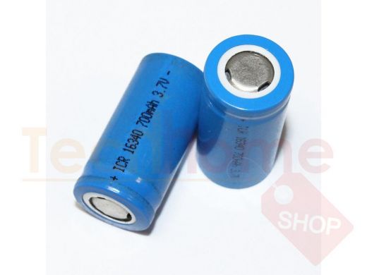 Аккумулятор 16340 700mAh 3.7V ICR, Li-Ion (97248)