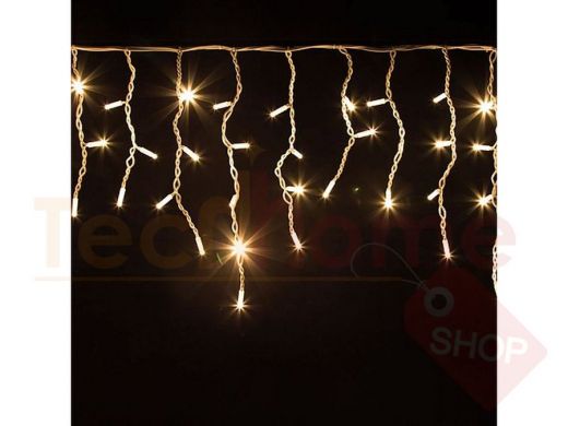 Гирлянда LED 500L, бахрома, уличная, 6м 0.3*0.5*0.7м, желтая, 220v