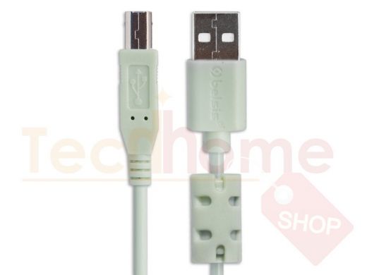 Шнур USB 2.0 A штекер / USB В штекер 1.8м мультимедийный кабель с ф/фильтром BW1411
