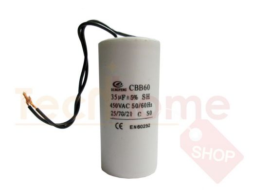 Конденсаторы пусковые    35mf x 450 VAC +-5%/50Hz(60Hz)CBB-60 гибкие