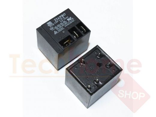 Реле HJQ-15F-1-S-Z/HLS-T91 (16F)-2 (DC12V-25A-1C) 32x27x27, 5 контактов (Tianbo) контакты под пайку