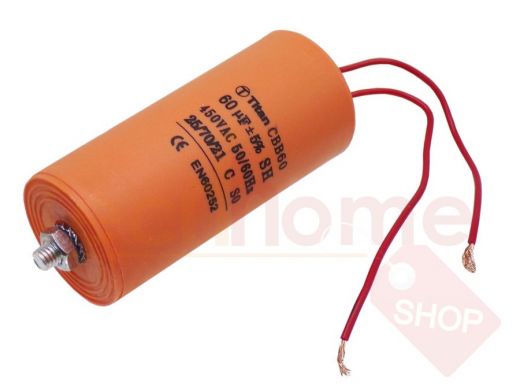 Конденсаторы пусковые    60mf x 450 VAC +-5%/50Hz(60Hz)CBB-60 гибкие/болт