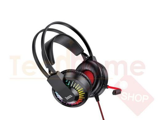 HOCO W105 Красные наушники для ПК (3.5 мм/USB)