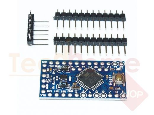 Arduino 2009-2: Pro mini ATmega328P 3.3V (12 цифровых, 8 аналоговых выходов)