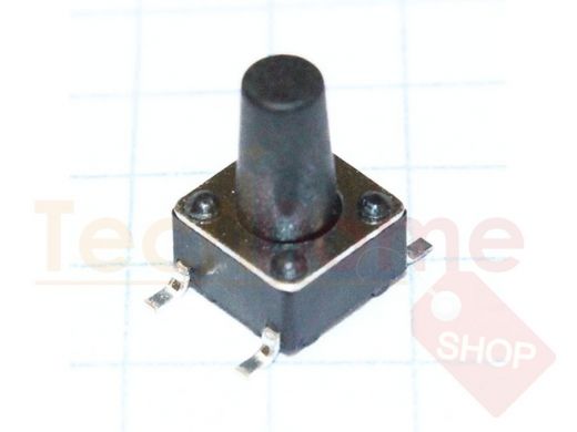 Кнопка 6.0х6.0х3.0мм H толкателя = 6.0мм 4 вывода, SMD  IT-1102WD
