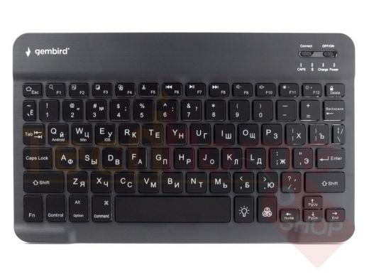 Беспроводная клавиатура Gembird KBW-4, 78кл, Bluetooth, ножн.тип клавиц, ультра-тонкая