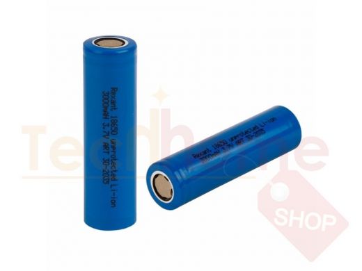Аккумулятор 18650 3000мАч 3.7В  Rexant unprotected Li-ion