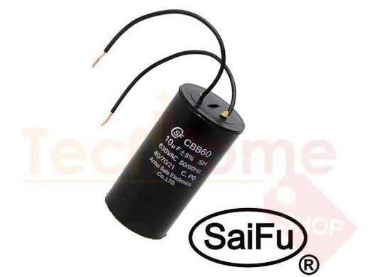 CBB60  10uF  630V WIRE (SAIFU) Пусковые конденсаторы SAIFU КОНДЕНСАТОРЫ