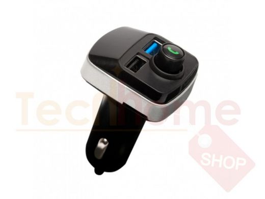FM модулятор Bluetooth, M12, microSD, USB, чёрный