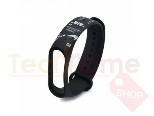 Ремешок для MI Band 3/4, силиконовый, Underground 010