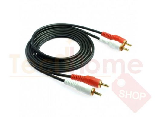 Кабель 2RCA (m) - 2RCA (m),150см, чёрный