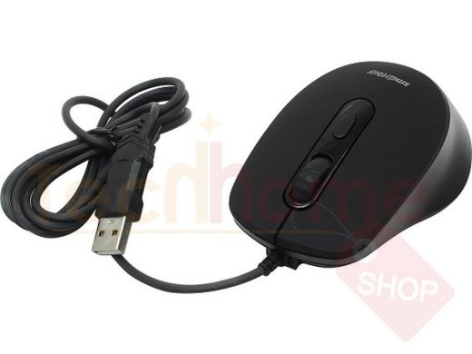 Мышь проводная Smartbuy One 265-K, беззвучная, чёрная