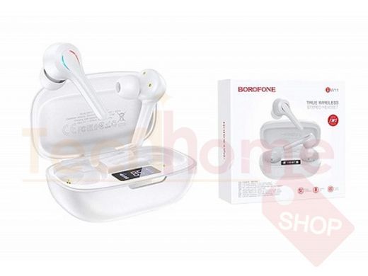 Беспроводная гарнитура TWS, Borofone BW11, белая