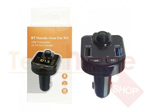 FM модулятор Bluetooth, G-9, 2USB, SD, чёрный