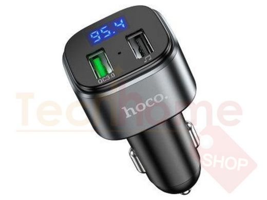 FM модулятор Bluetooth, Hoco E67, 2USB, чёрный