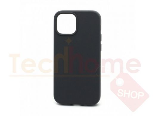 Чехол iPhone 13 mini, Silicone case, серый графит, защита полная, 015