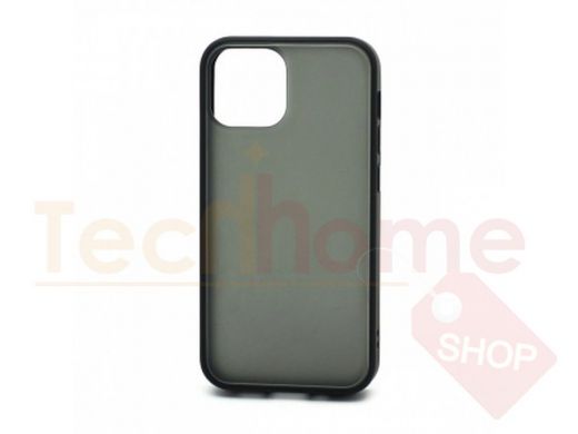 Чехол iPhone 13 mini, пластик, силикон, Shockproof, чёрный