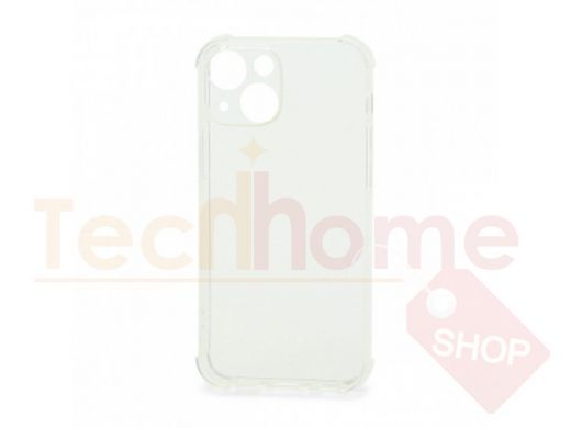 Чехол iPhone 13 mini, силикон, прозрачный, противоударный