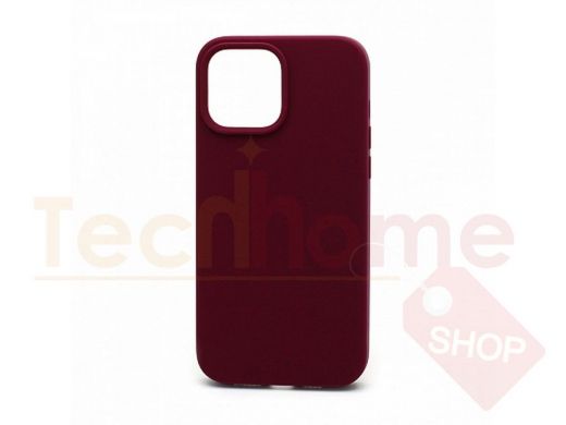 Чехол iPhone 13 Pro Max, Silicone case, бордо, защита полная, 052
