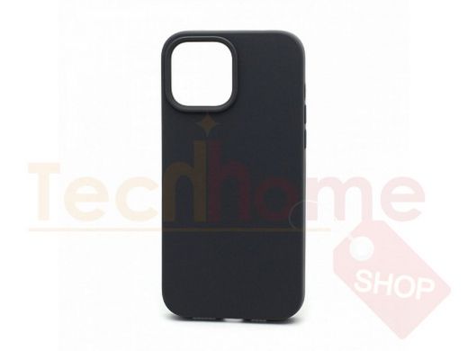 Чехол iPhone 13 Pro Max, Silicone case, серый графит, защита полная, 015