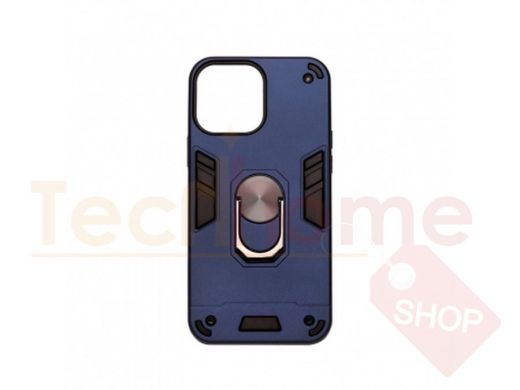Чехол iPhone 13 Pro Max, с кольцом, противоударный, синий
