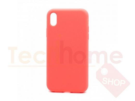 Чехол iPhone XR, Silicone case, оранжевый, защита полная, 029
