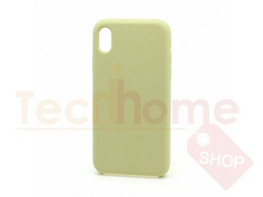 Чехол iPhone XR, Silicone case, розовый светлый, 051