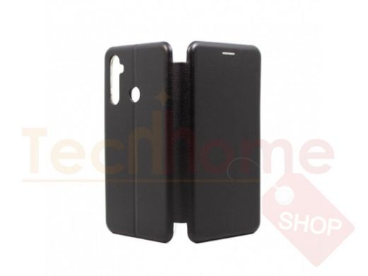 Чехол Realme 5/C3, книжка боковая, чёрный, Fashion