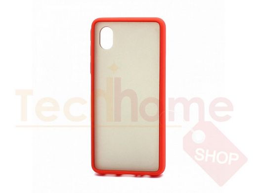 Чехол Samsung A01 Core /M01 Core, пластик, силикон, Shockproof Lite, красно-чёрный