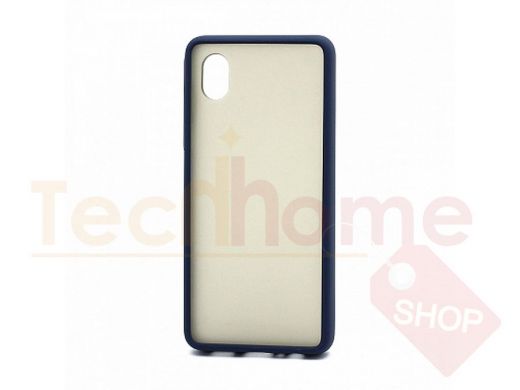 Чехол Samsung A01 Core /M01 Core, пластик, силикон, Shockproof Lite, сине-зелёный