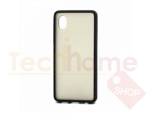 Чехол Samsung A01 Core /M01 Core, пластик, силикон, Shockproof Lite, чёрно-красный