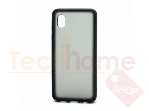 Чехол Samsung A01 Core /M01 Core, пластик, силикон, Shockproof, чёрный