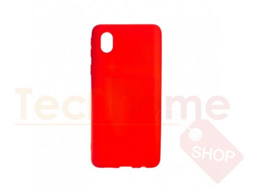 Чехол Samsung A01 Core /M01 Core, силикон, матовый, красный