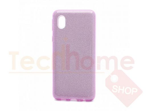 Чехол Samsung A01 Core /M01 Core, силикон, мерцающий, Fashion, фиолетовый
