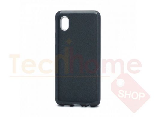 Чехол Samsung A01 Core /M01 Core, силикон, мерцающий, Fashion, чёрный