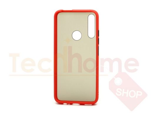 Чехол Samsung A01/A015, пластик, силикон, Shockproof Lite, красно-чёрный