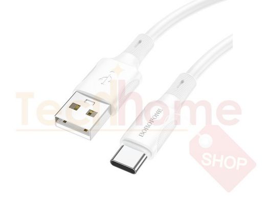 BOROFONE BX80 Белый кабель USB 3A (TYPE-C) 1м