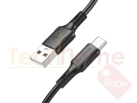 BOROFONE BX80 Черный кабель USB 3A (TYPE-C) 1м