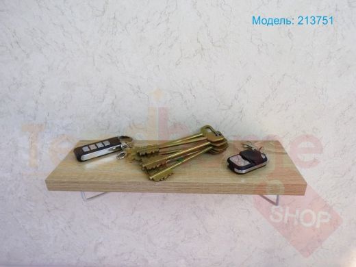 Полка для косметики, сувениров, цветов, 30х10 см, высота 9 см, серый 