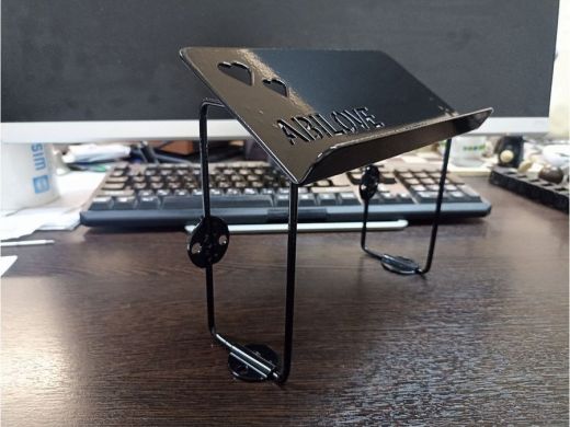 Стальной (вертик.) держатель телефона и полки к столу