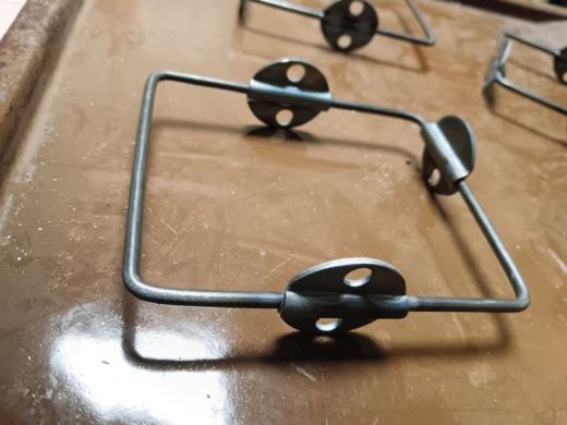 Кронштейн к стене для 2-ух полок, высота 10см, вылет 11,5см, серый 