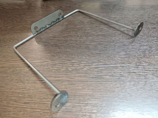 Кронштейн для подвесной полки, высота 15см, ширина 17см, черный НАБОР 1шт 