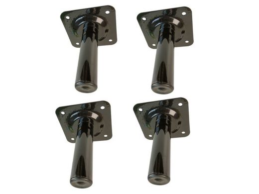 Прочная стальная ножка для стола, подставки, высота  15 см, черная,4шт, диаметр 32мм 