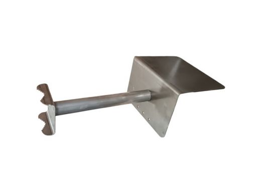 Кронштейн с козырьком для видеокамеры на трубу 15...51мм вылет 20см 