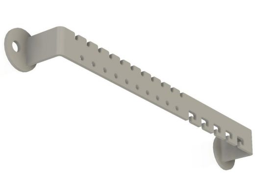 Органайзер держатель для украшений длиной 20см ABILOVE-216786 к стене или шкафу, сталь, серый