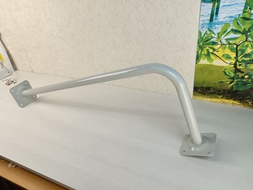 Поручень угловой для домов снаружи и внутри, ширина 80см высота 30см 