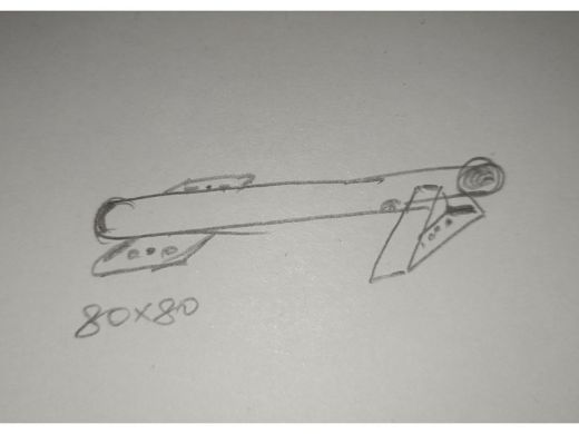 Кронштейн для прожектора вылет 1 метр