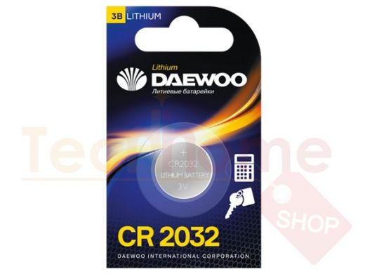 Элементы питания  CR2032  Daewoo  CR2032 BL-1